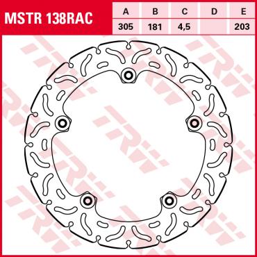 TRW Bremsscheibe mit vernieteten Hülsen MSTR138RAC