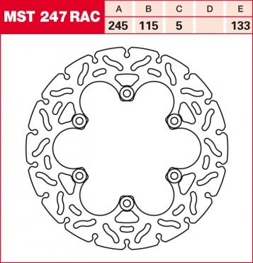 TRW brake disc fixed MST247RAC