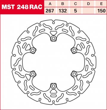 TRW brake disc fixed MST248RAC