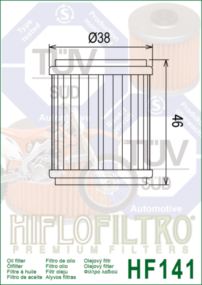 HIFLO Ölfilter HF141 Yamaha