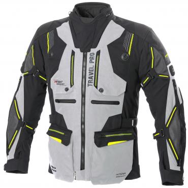 BÜSE Travel Pro textile jacket black/light grey size 48